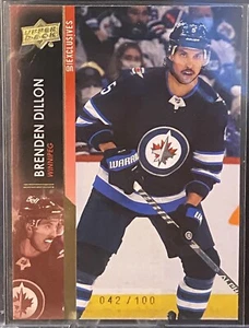 2021-22 Upper Deck UD Exclusives/100 Brenden Dillon #663 Winnipeg Jets - Imagen 1 de 2