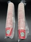50 Starbucks HOLIDAY Paper Coffee Espresso 4oz Sample Sz Cups Christmas Set of 2