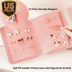 Stud Earring Storage Book Travel Stud Earring Organizers and Storage, 42 Pair... - Picture 1 of 9