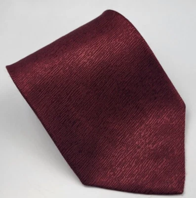 Corbata Estructura Seda Borgoña Rojo Verde Regla Diseñador Hombres EE. UU. 56 x 3.75 Foto 1 de 4