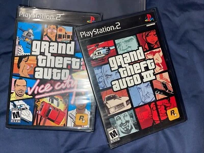 GTA III & Grand Theft Auto Vice City PS2 Playstation 2 New Factory Sealed - Image 1 of 4