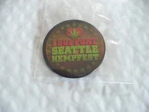 TZ-I SUPPORT SEATTLE HEMPFEST PIN BADGE #43262 - Picture 1 of 8