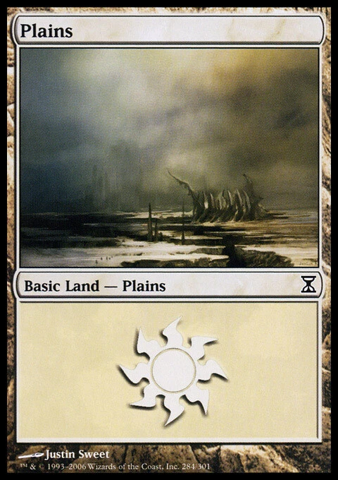Plains (284) - Foil ~ Near Mint Time Spiral MTG Magic UltimateMTG Land Card - Image 1 of 1