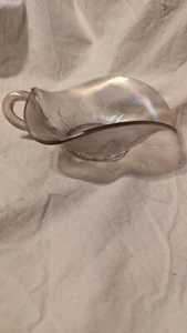 Vintage Irredescent Spade Shaped Bowl Carnival Glass - Picture 1 of 4