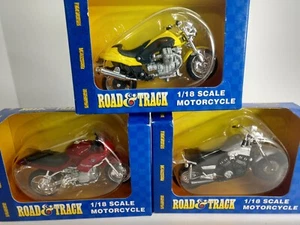 3 ROAD&TRACK MOTORRÄDER IM MASSSTAB 1:18 VID-CENTAURO, YAMAHA & BMW - Bild 1 von 9