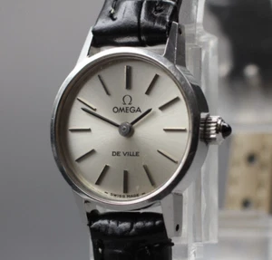 [N MINT] Vintage OMEGA De Ville Cal.625 Silver 20mm Women's Manual Watch JP U156 - Picture 1 of 12