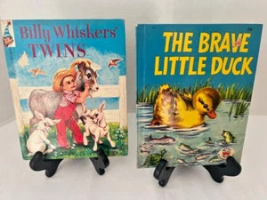 2 Book LOT BILLY WHISKERS TWINS(ELF Book) & THE BRAVE LITTLE DUCK(Wonder Books) - Bild 1 von 6