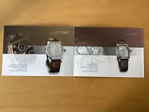 Booklet Brochure - JAQUET DROZ - Tonneau & Chronograph GMT - Watches - French - Picture 1 of 3