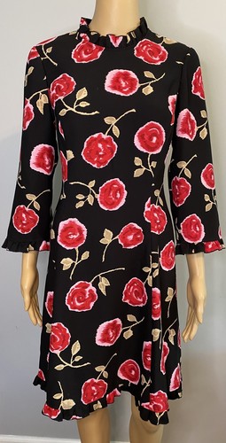 Abito Kate Spade Hazy Rose Crepe A Line TG LARGE