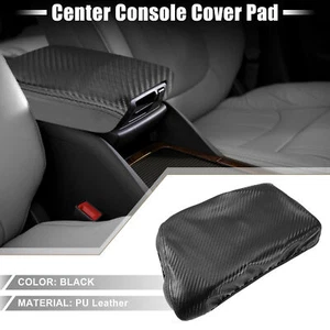 Car Center Console Cover for Volvo V60 2018-2023 Carbon Fiber Pattern Black - Picture 1 of 7