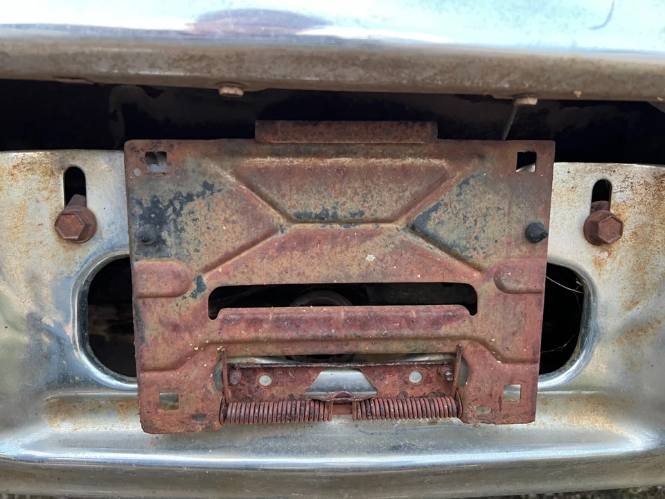 1971 1972 Oldsmobile Cutlass 442 Buick Skylark Gas Door / License Plate Bracket - Image 1 of 2