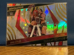 2022 Revolution WWE Gigi Dolin/Jacy Jayne TOXIC ATRACTION ASTRO PARALLEL SP #142 - Picture 1 of 2