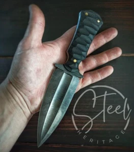 Handmade Dagger Knife (Rare find) High Carbon D2 Steel - Picture 1 of 1