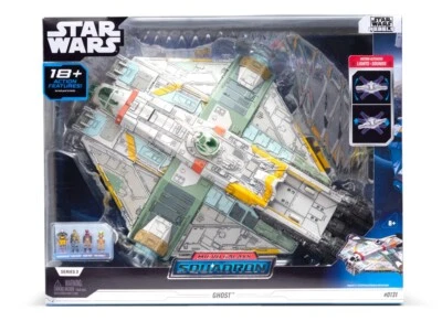 Star Wars Micro Galaxy Squadron - 15” Ghost with 4 Mini Figures Lights & Sounds - Image 1 of 4