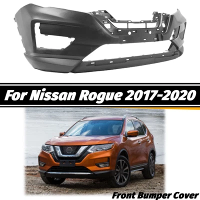 Front Bumper Cover Fit For Nissan Rogue 2017 2018 2019 2020 Primed 620226FL0H Foto 1 de 4