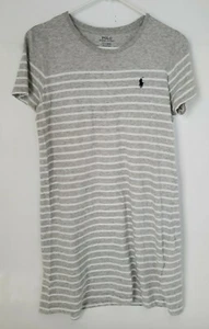 Camiseta para mujer Ralph Lauren gris blanca a rayas talla l g (di) j012 - Imagen 1 de 8
