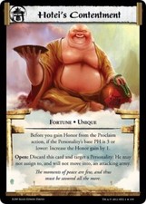 Legend of the Five Rings L5R CCG EoW Embers of War Hotei's Contentment