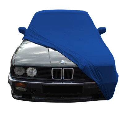 Indoor car cover fits BMW M3 (E30) bespoke Le Mans Blue cover With mirrorpockets Foto 1 de 4