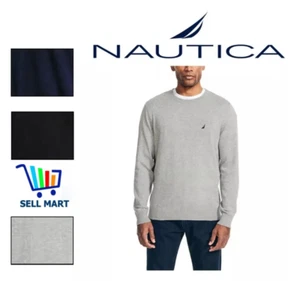 Nautica Men’s Crew Sweater Cotton M L XL XXL NWT - Picture 1 of 9