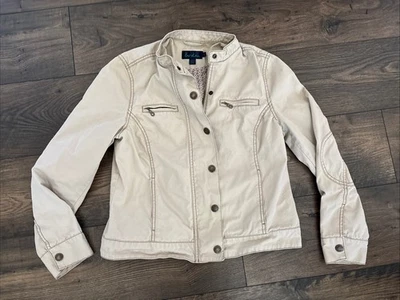 Jaqueta de Moto Boden Meninas/Femininas Zíper Completo, Patches de Cotovelo Tamanho 12 Ótimo Estado - Imagem 1 de 4