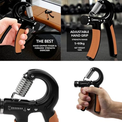 Ejercitador de fuerza ajustable agarre de mano entrenador agarre fortalecedor gimnasio  Foto 1 de 4
