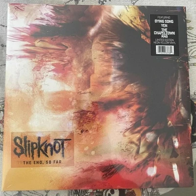 SLIPKNOT - The End So Far Limited Neon Yellow Coloured Vinyl 2LP Misprint NEW - Image 1 of 4