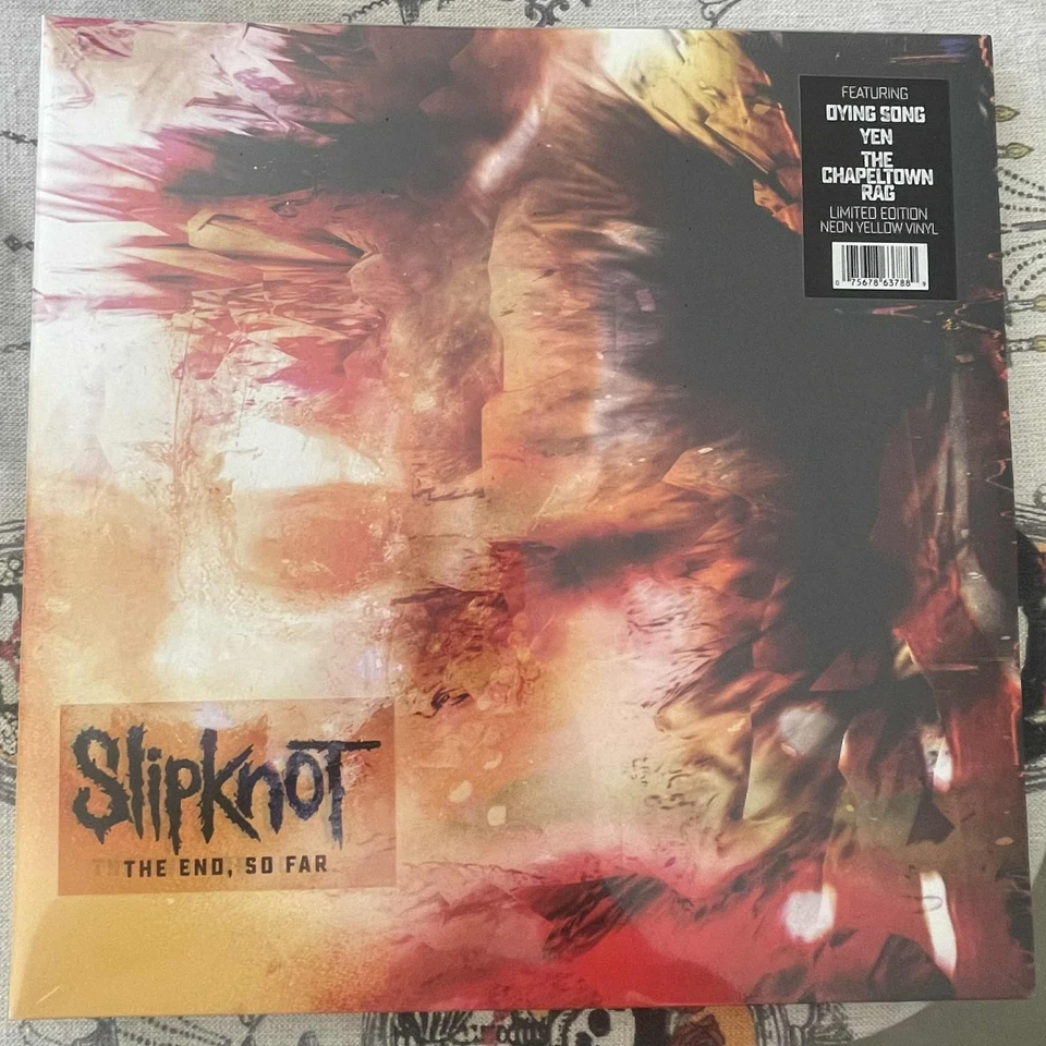 SLIPKNOT The End So Far Limited Neon Yellow Coloured Vinyl 2LP Misprint NEW - Image 1 of 4