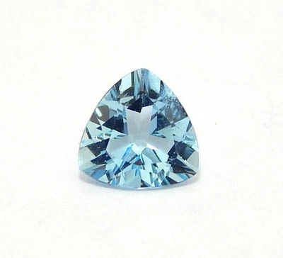 AQUAMARINE 7mm Trillion cut loose gemstone AAA quality - Image 1 of 2