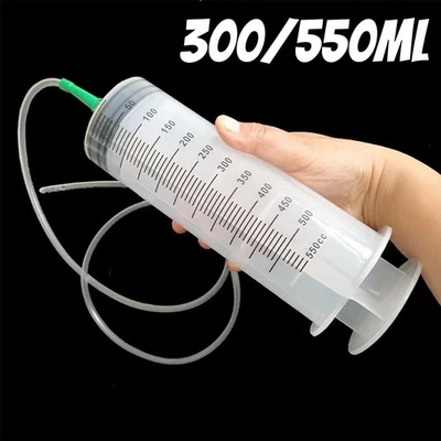 Pompa Olio/Siringa 300-550ml con Tubo 1m per Animali Domestici e Idroponica - Immagine 1 di 4