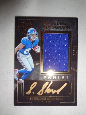 2016 Black Gold Sterling Shepard Grand Debut Rookie Patch Auto /99 RPA SIGNED - Image 1 of 4