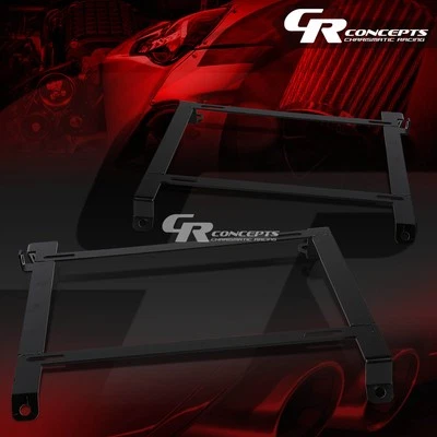 LEFT+RIGHT TENSILE RACING BUCKET SEAT LOW MOUNT BRACKET FOR S13 S14 NISSAN 240SX - Image 1 of 4