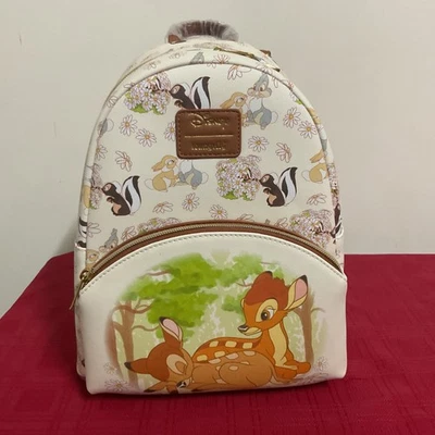 LOUNGEFLY BAMBI FRIENDS 迷你背包 全新带标签!!! — 第 1/4 张图片