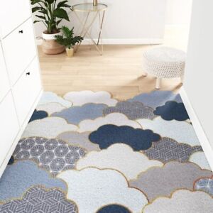 Floor Rug Non-Slip Welcome Carpet Durable Rubber Door Mats Low-Profile Heavy Rug