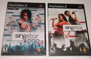 Singstar POP Vol. 2 & Rocks! Set (nur Spiele) US PS2 Playstation 2 NEU versiegelt - Bild 1 von 2