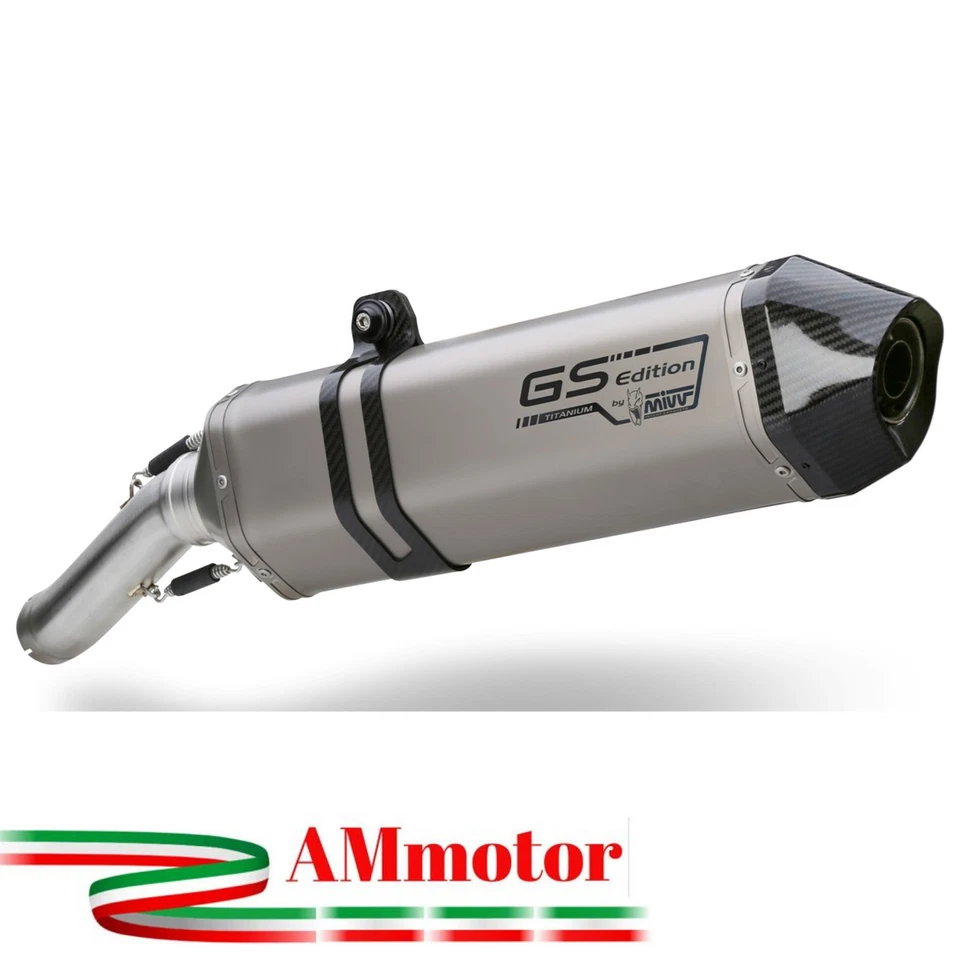 Mivv Bmw R 1200 Gs 2008 08 Pot D' Echappement Moto Speed Edge Titane - Photo 1/1