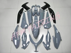 Nardo Grey Black ABS Injection Bodywork Fairing Kit Panel for TMAX500 2008-2011 - Picture 1 of 10