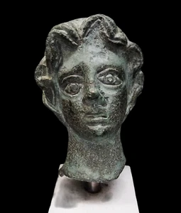 Cabeza Griega En Bronce - Alejandro Magno - Macedonia 300 AC - Con Certificación - Picture 1 of 13