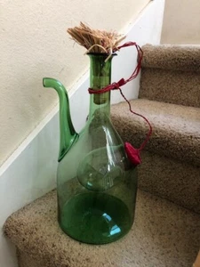 Vintage PRINCESS HOUSE Old World Italian Wine Cooler NEW IN BOX Hand Blown Green - Picture 1 of 3