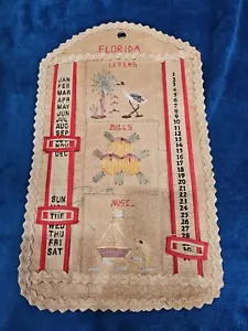 Souvenir Florida Letter Holder Calendar Hanging Decor Mail Holder 18" x 11" 1996 - Picture 1 of 7