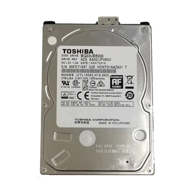 Toshiba 2TB MQ03UBB200 2.5" USB 3.0 Portable External HDD Hard Disk Drive - Image 1 of 3