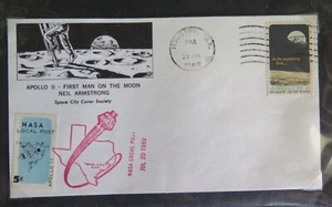 1969 US SPACE COVER APOLLO 11 CREW moon lunar NASA  POST astronaut Armstrong - Picture 1 of 4