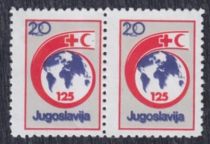 Yugoslavia 1988 Red Cross, error 20/12 doesn't exist, there is only 12 or 20,MNH - Picture 1 of 2