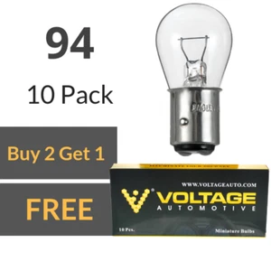 94 Brake Tail Light Bulb Turn Signal Bulb Side Marker Light Bulb (Box of 10) - Imagen 1 de 1