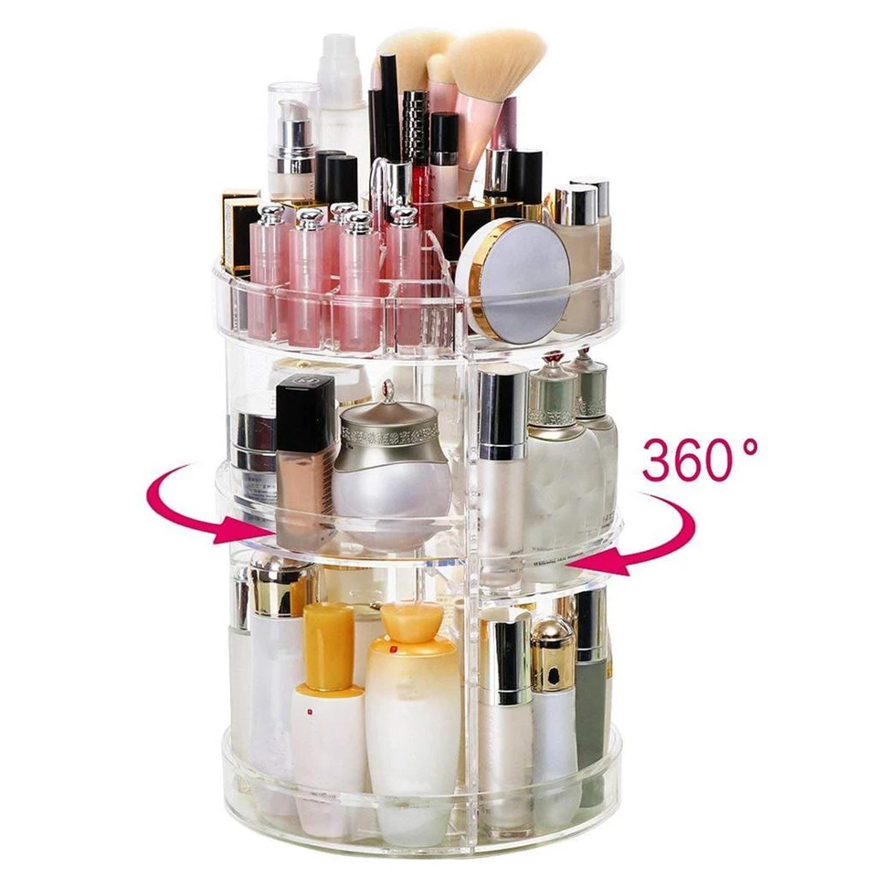 Organizzatore girevole portatrucco cosmetici box trucchi makeup 18288 espositore - Immagine 1 di 4