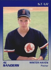 1989 Winter Haven Red Sox Star #20 Al Sanders