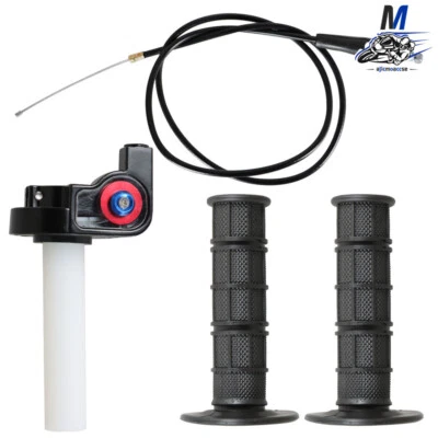 7/8" 22mm Twist Throttle Handle Grip with Cable 50-250CC ATV Dirt Bike - Image 1 of 4