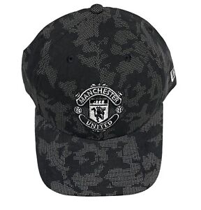 Manchester United New Era 9FORTY Grey & Black Camo Adjustable Baseball Cap Hat 