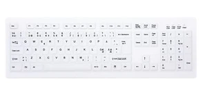 CHERRY AK-C8100F-FUS-W/NOR keyboard Medical RF Wireless QWERTY Norwegian Whit... - Picture 1 of 1