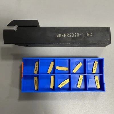 3/4 MGEHR2020-1.5 Lathe Turning Tool grooving cutting holder + MGMN150-G Inserts - Image 1 of 4