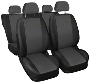 Seat covers fit Vauxhall Astra F G H J K FULL SET black / dark grey - Picture 1 of 3